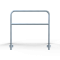 Protective bar made of steel tubing |  48 x 2.5 mm | with crossbar | for wall mounting | total width: 1200 mm | hot-dip galvanized